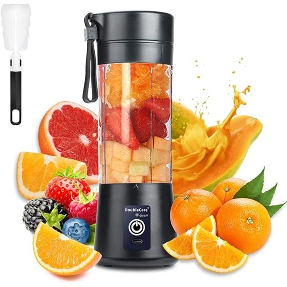 USB Mini Blender Cup 380ml with Six Blades
