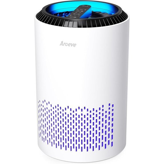AROEVE Air Purifier MK01 for Bedroom White