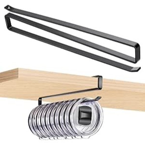 Tumbler Lid Organizer for Corner Cabinets (Black)