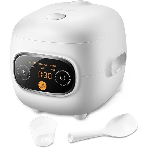 COMFEE Mini Rice Cooker 4/2 Cups 6 Functions