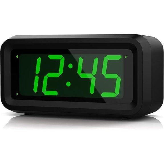 KWANWA 1.2 Digital Alarm Clock with Night Mode