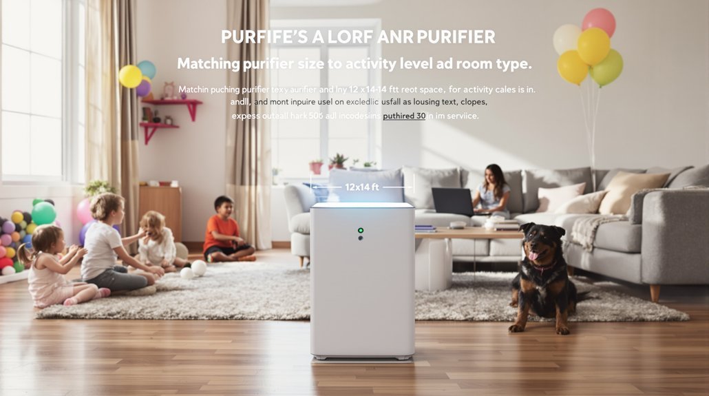 match purifier capacity to activity