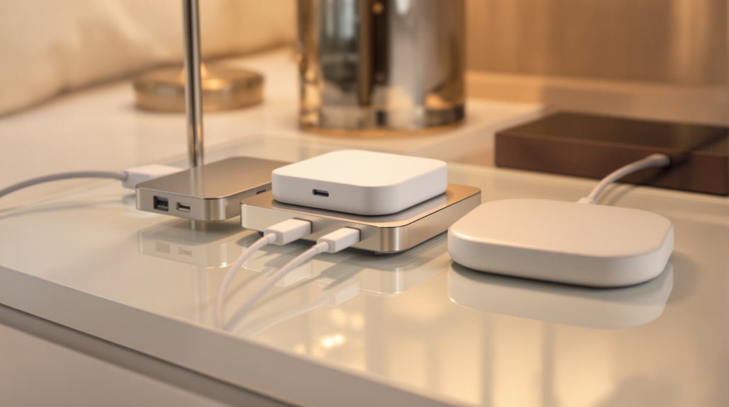 nightstand multi device fast charging