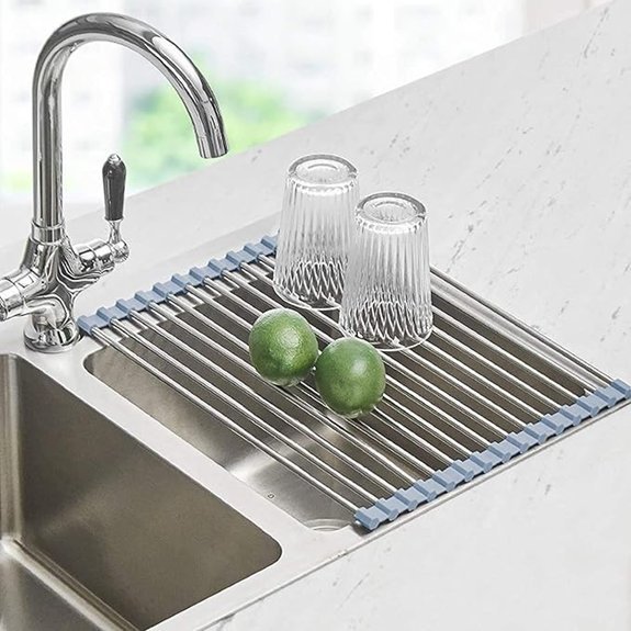Seropy Roll-Up Dish Drying Rack Over Sink