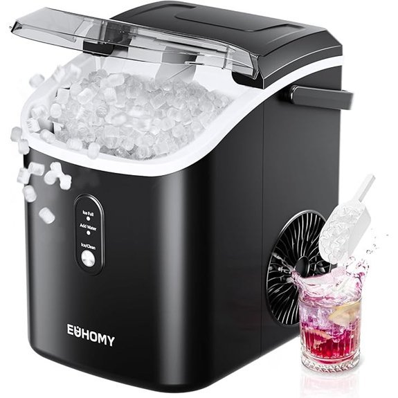 EUHOMY Nugget Ice Maker with Handle