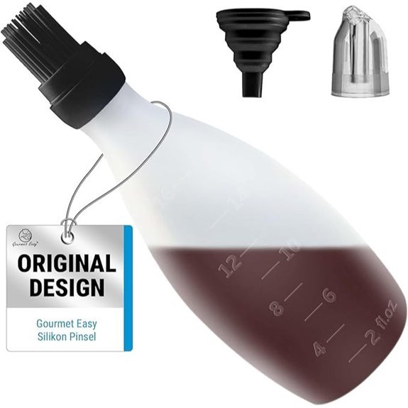 Silicone Pastry Brush with Sauce Bottle BBQ Gadgets