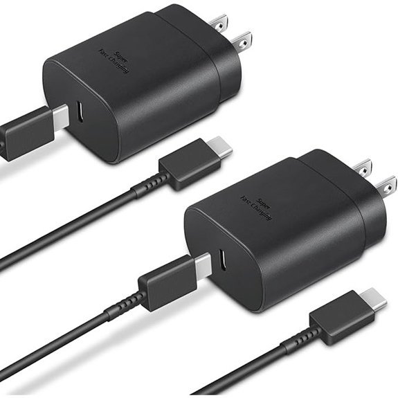 2-Pack 25W USB-C Fast Charger and Cable