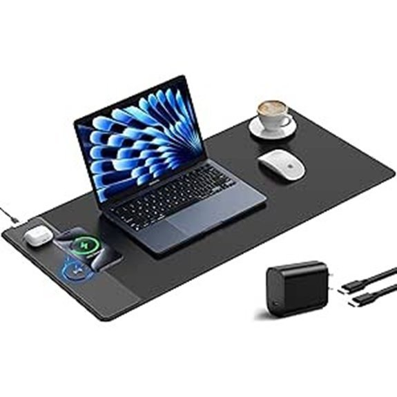 TopMade Wireless Charging Mouse Pad with 20W Adapter