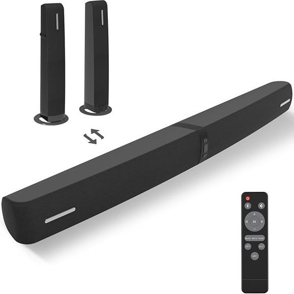 90W Detachable TV Soundbar with Bluetooth ARC