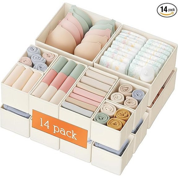 Criusia 14-Pack Drawer Organizer for Baby Clothes