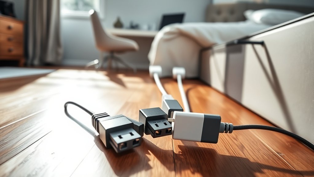 best bedroom flat plug cords