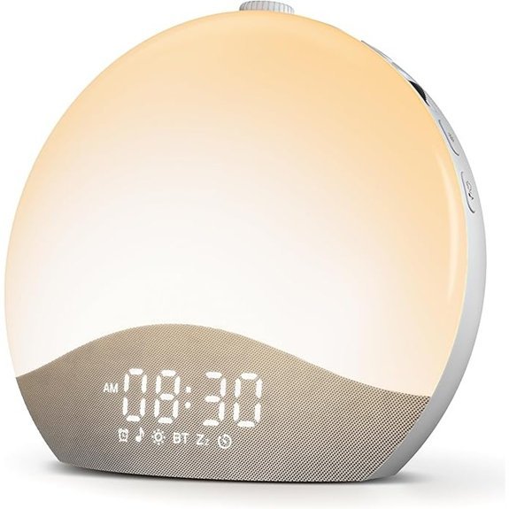 ecozy Sunrise Alarm Clock with Bluetooth Speaker