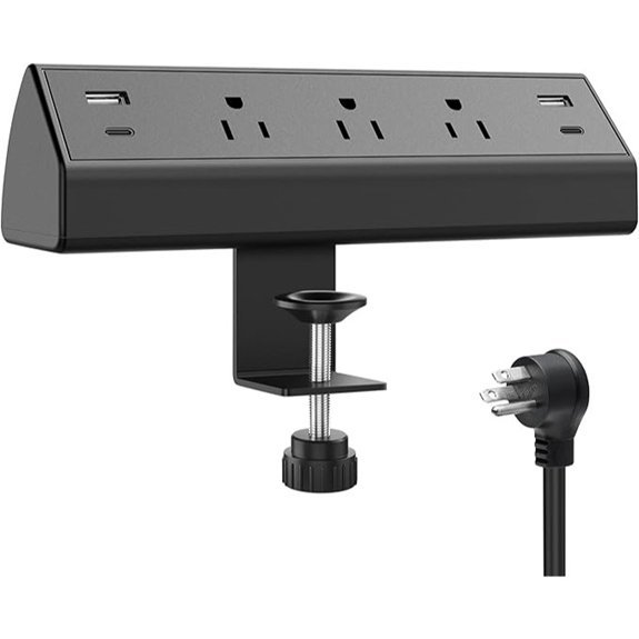 Jgstkcity Desk Clamp Power Strip with USB-C Ports