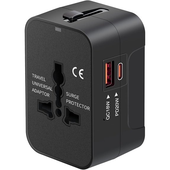 Universal Travel Adapter with USB-C PD3.0 GaN