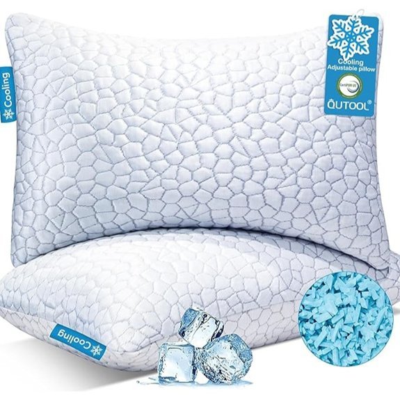 QUTOOL Cooling Memory Foam Pillows (2 Pack)