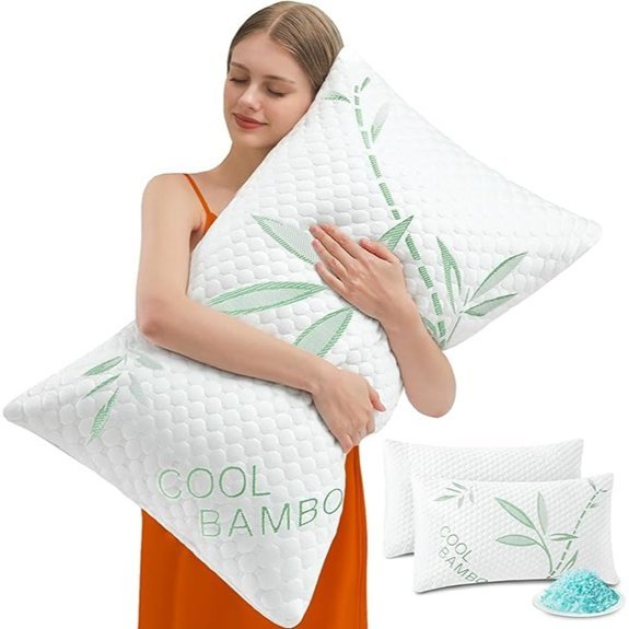 Cooling Shredded Foam Pillows Queen Set of 2