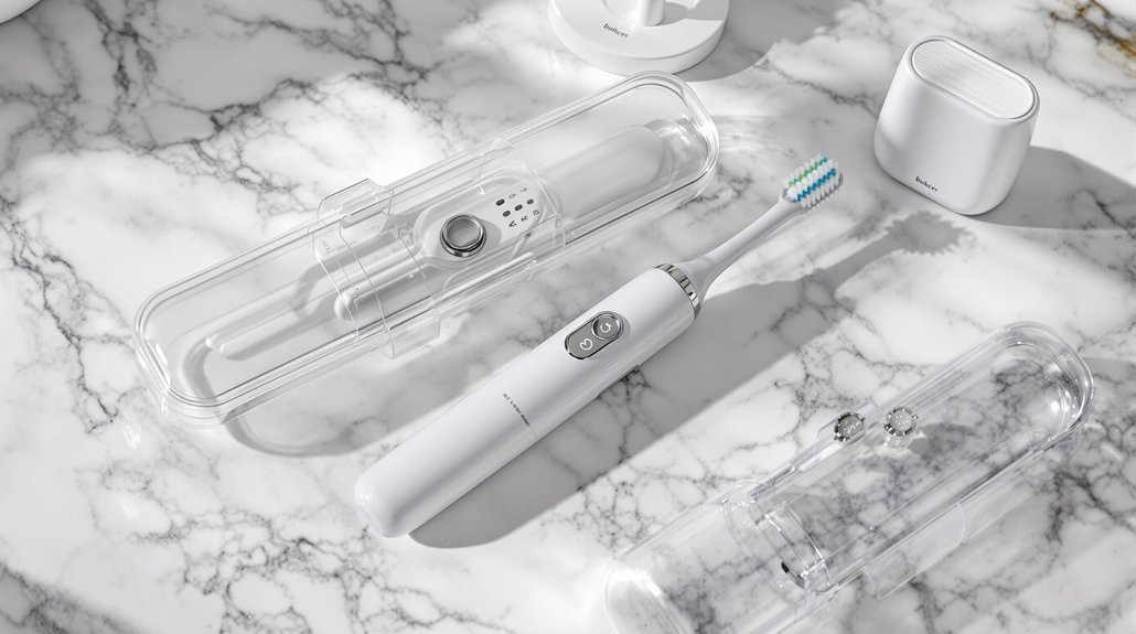 durable rechargeable travel ready toothbrush