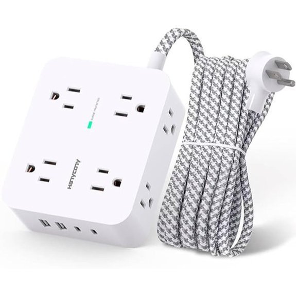 HANYCONY 8-Outlet Surge Protector with USB