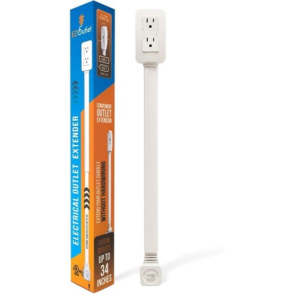 EZ Outlet Extender with USB 2 Outlets