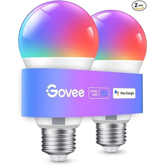 Govee Smart Color Changing Light Bulbs 2-Pack