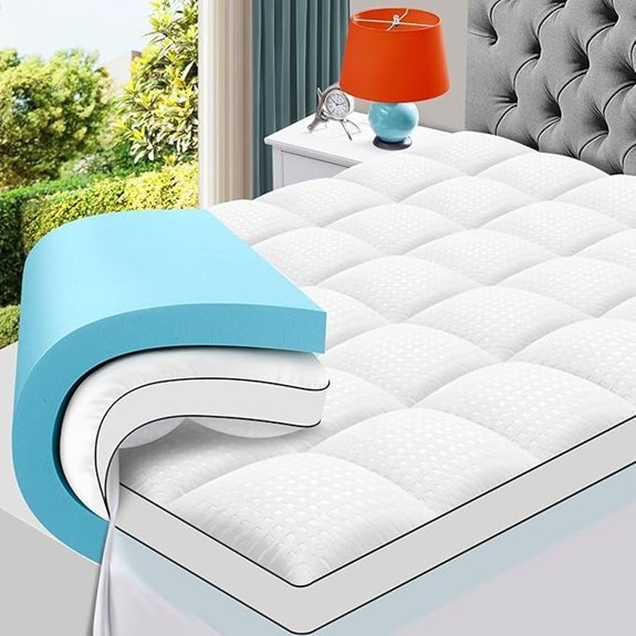 MASVIS King Size Dual Layer Memory Foam Topper