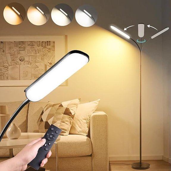 LED Floor Lamp with Remote and Smart Plug