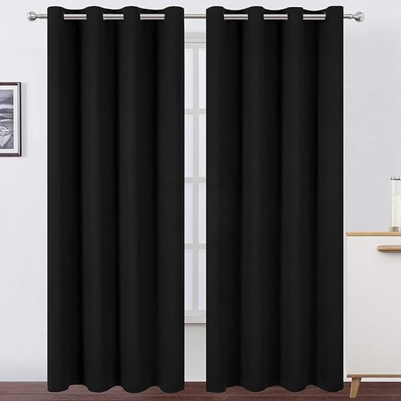 LEMOMO Blackout Curtains 52x84 Set of 2 Thermal