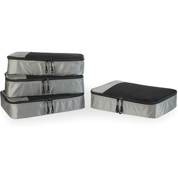 Amazon Essentials Packing Cubes 4-Pack with Mesh