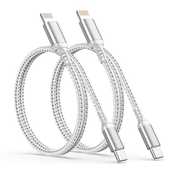USB-C to Lightning Cable 2-Pack MFi Certified