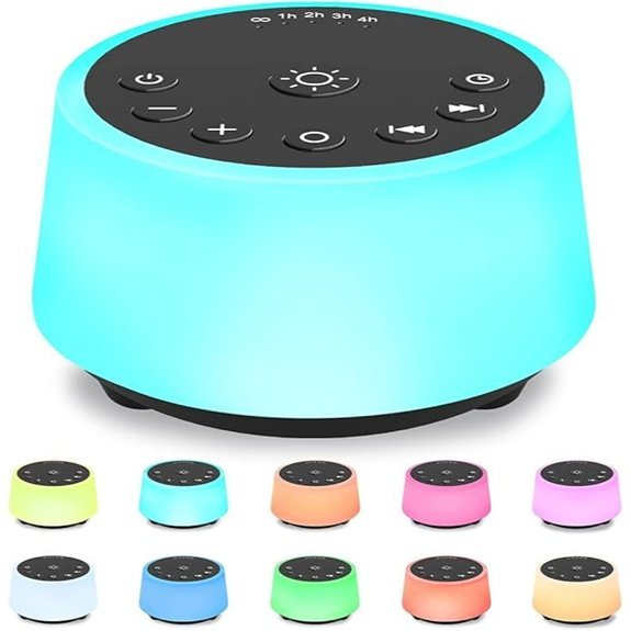 Noise Machine with 25 Sounds and Night Light
