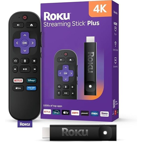 Roku Streaming Stick Plus 2025 with Voice Remote