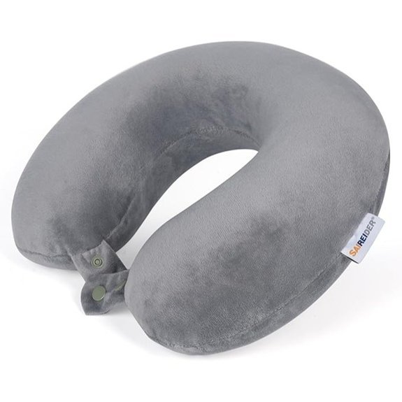 SAIREIDER Memory Foam Travel Pillow with Washable Cover
