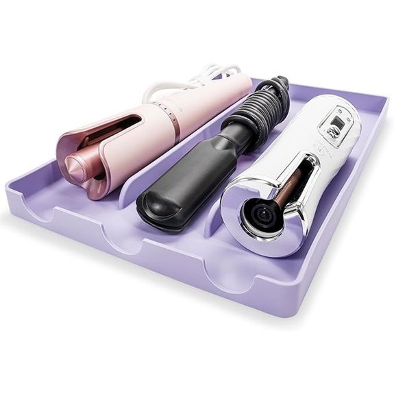 Silicone Hair Tool Organizer with Heat-Resistant Mat