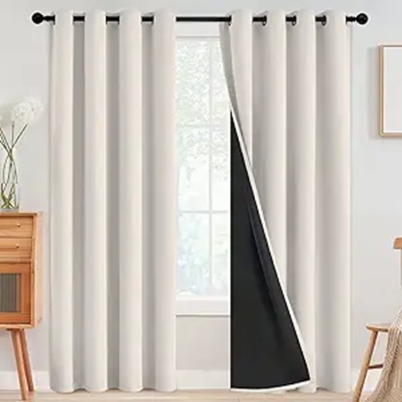 SimpleHome Blackout Curtains 52x84 2 Panels