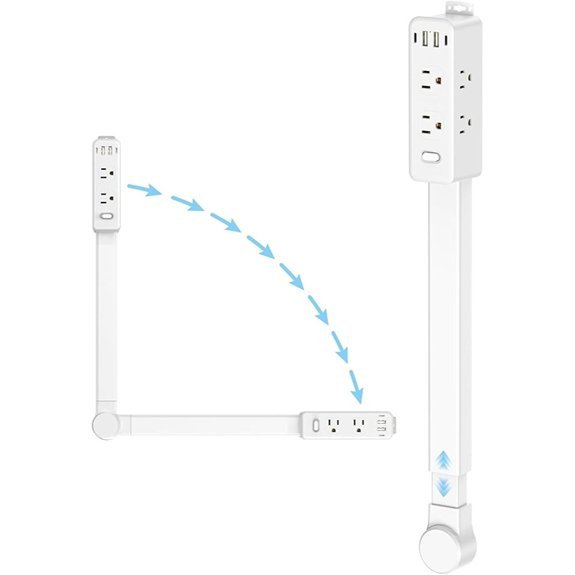 Outlet Extender with 6 Outlets & 4 USB