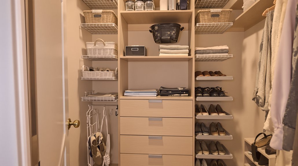 space saving durable adjustable organizers