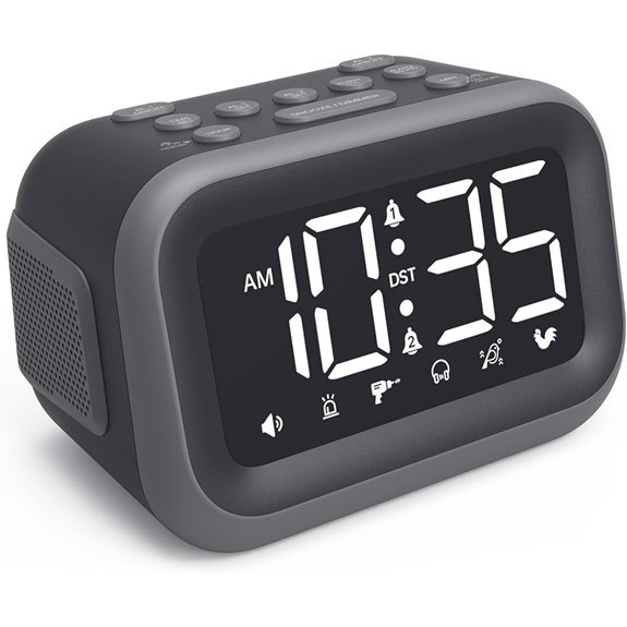 Super Loud Alarm Clock: 115dB Six Sounds