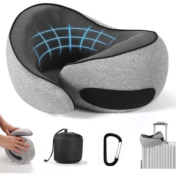 SZXYX Travel Pillow Memory Foam Neck Pillow
