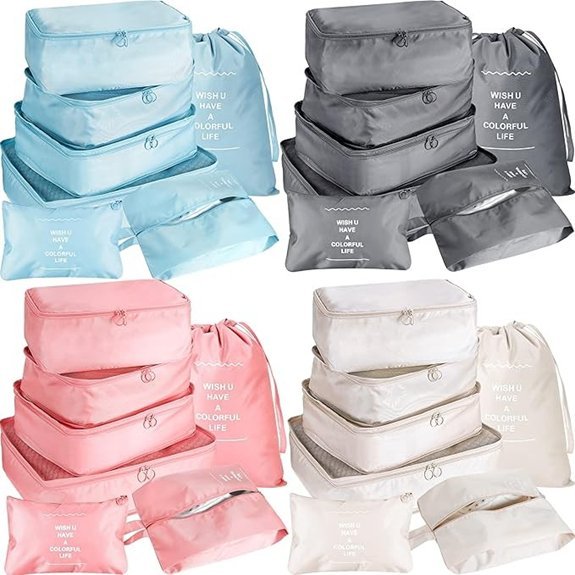 28-Piece Packing Cubes for Travel Luggage