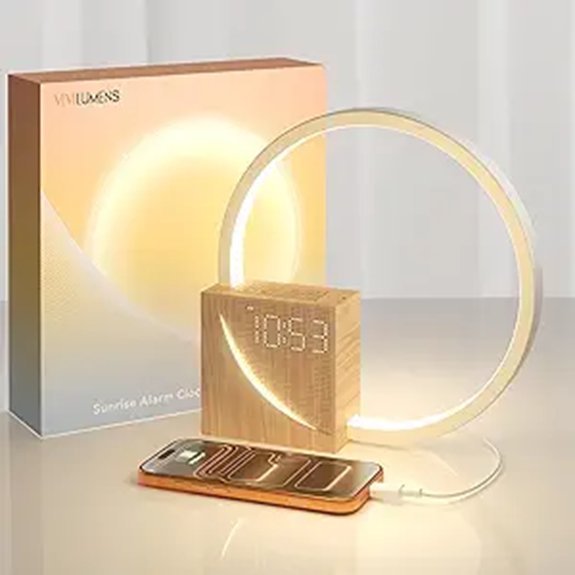 Vivilumens Sunrise Alarm Clock with Wake-Up Light