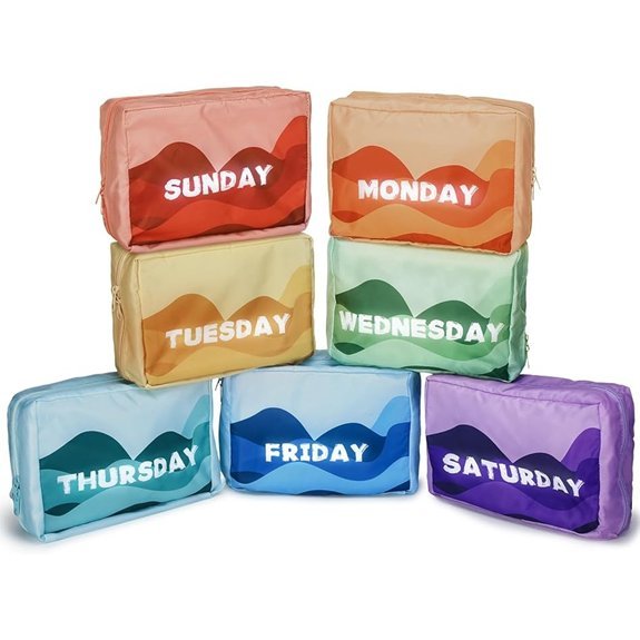 Paterr 7-Piece Weekday Packing Cubes for Travel
