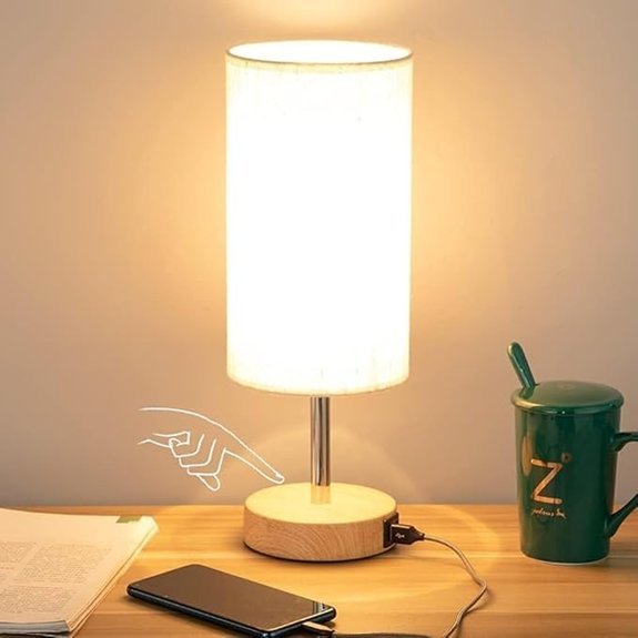 Yarra-Decor USB Table Lamp with Touch Control