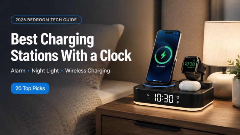 Best Charging Stations With a Clock for Nightstands in 2026