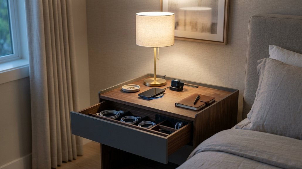 nightstands with built in charging