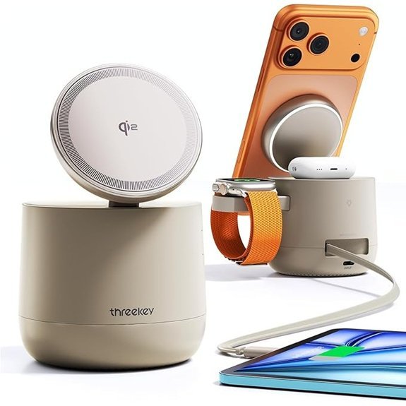THREEKEY 4-in-1 MagSafe Wireless Charger Station