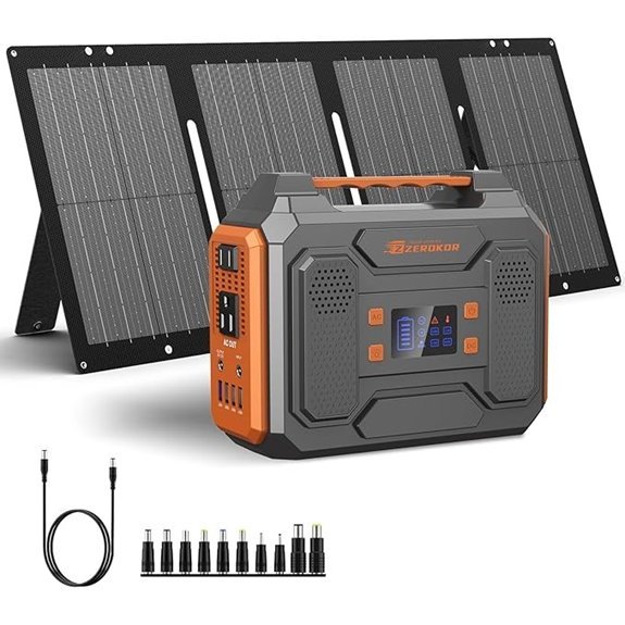 Portable Solar Generator 280Wh Power Station with Solar Panel
