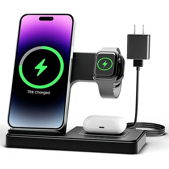 Wireless Charger Station 3-in-1 for iPhone Watch AirPods