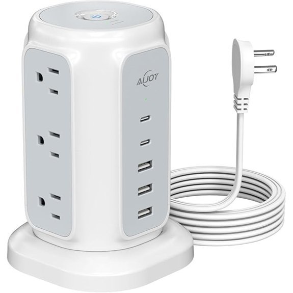 AiJoy 9-Outlet Power Strip with 5 USB Ports