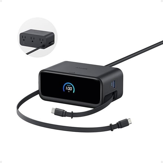 Anker Nano 7-in-1 Power Strip with Retractable Cable