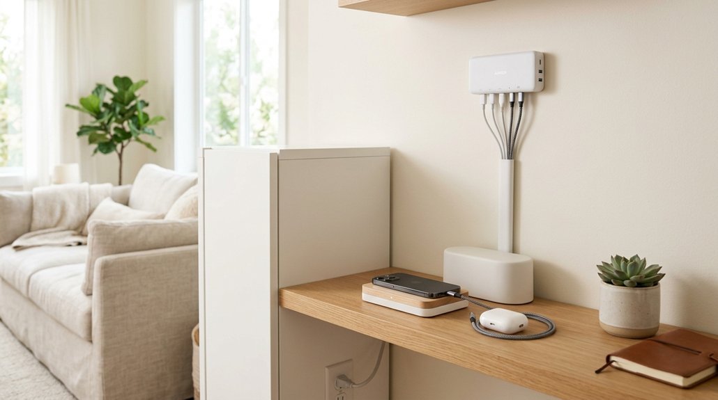 cable managed multi device 60w charging